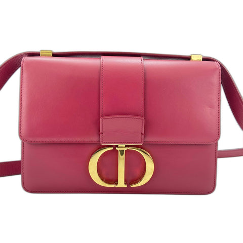Christian Dior Montaigne Shoulder Bag leather Red WS33202