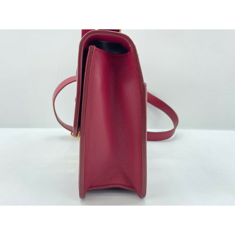 Christian Dior Montaigne Shoulder Bag leather Red WS33202