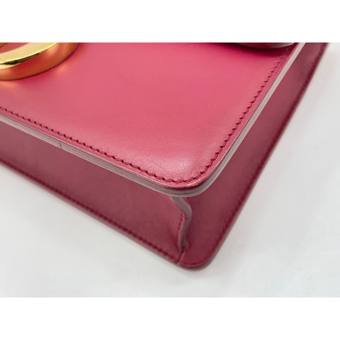 Christian Dior Montaigne Shoulder Bag leather Red WS33202