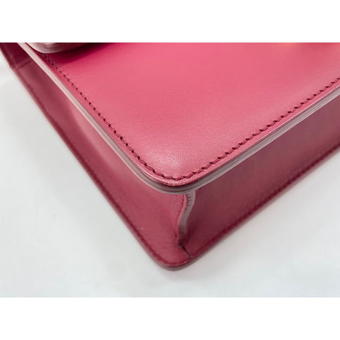 Christian Dior Montaigne Shoulder Bag leather Red WS33202