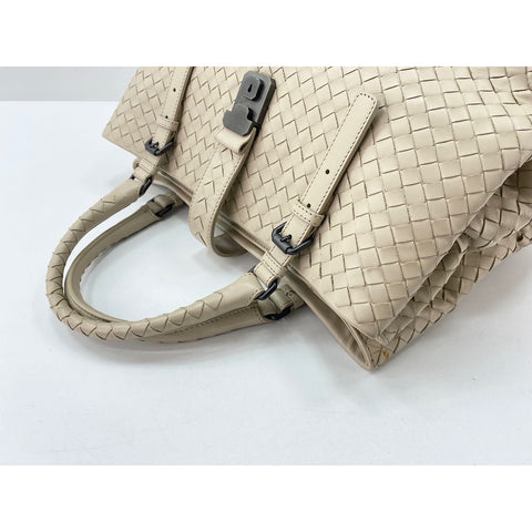 BOTTEGAVENETA Rome Handbag lambskin beige WS33204