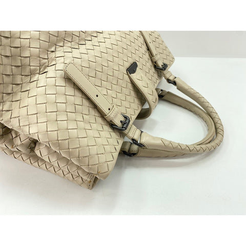 BOTTEGAVENETA Rome Handbag lambskin beige WS33204