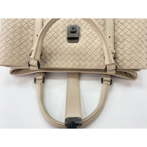 BOTTEGAVENETA Rome Handbag lambskin beige WS33204