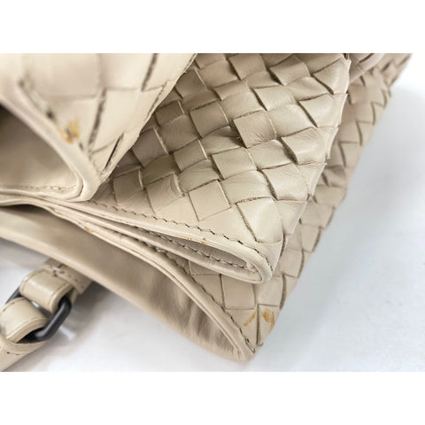 BOTTEGAVENETA Rome Handbag lambskin beige WS33204
