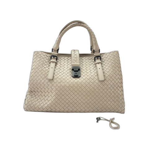 BOTTEGAVENETA Rome Handbag lambskin beige WS33204