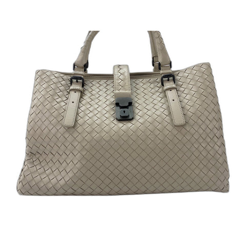 BOTTEGAVENETA Rome Handbag lambskin beige WS33204