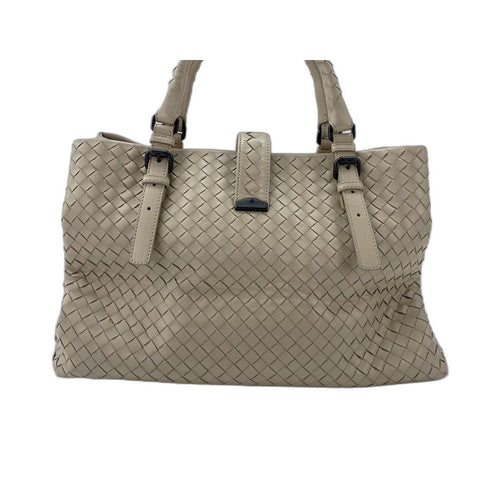 BOTTEGAVENETA Rome Handbag lambskin beige WS33204