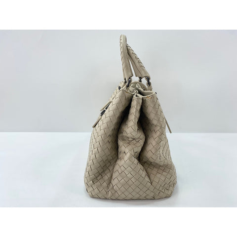BOTTEGAVENETA Rome Handbag lambskin beige WS33204