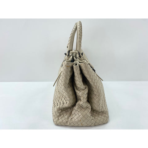 BOTTEGAVENETA Rome Handbag lambskin beige WS33204