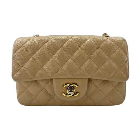 CHANEL Mini matrasse Shoulder Bag beige WS33205