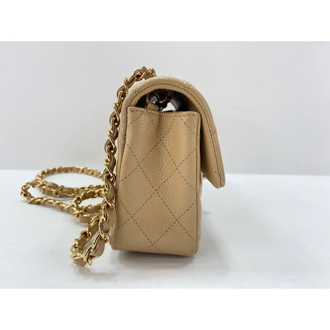 CHANEL Mini matrasse Shoulder Bag beige WS33205