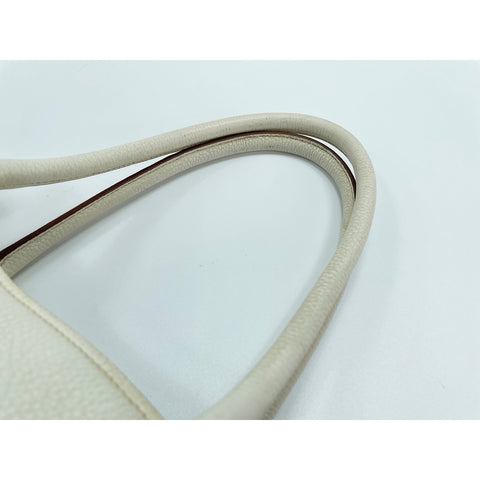 PRADA Tote Bag leather white WS33209