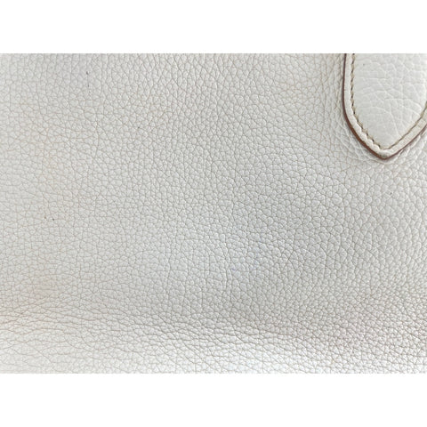 PRADA Tote Bag leather white WS33209