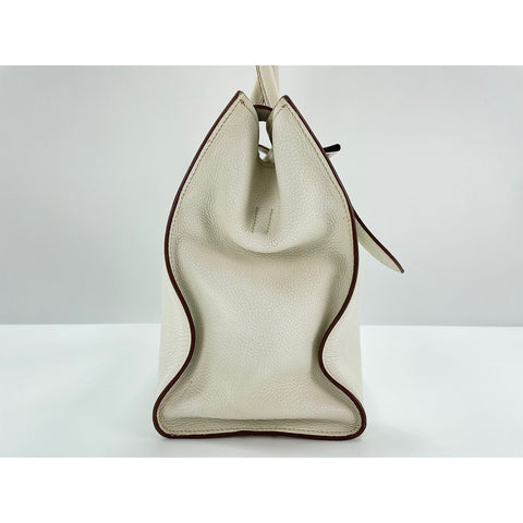 PRADA Tote Bag leather white WS33209