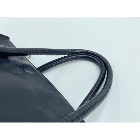 PRADA Shoulder Bag leather Navy WS33210