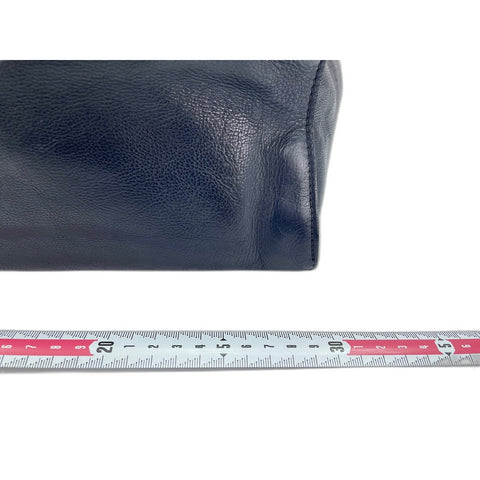 PRADA Shoulder Bag leather Navy WS33210