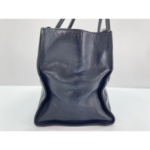 PRADA Shoulder Bag leather Navy WS33210