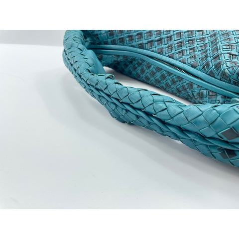 BOTTEGAVENETA Hobo Shoulder Bag leather blue WS33211