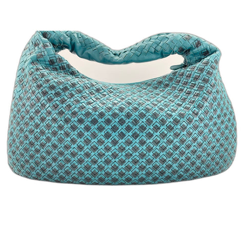 BOTTEGAVENETA Hobo Shoulder Bag leather blue WS33211