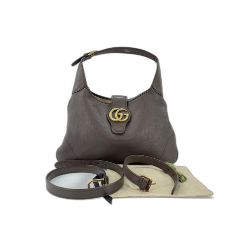 GUCCI aphrodite Shoulder Bag leather Brown WS33212
