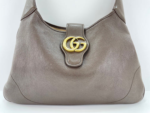 GUCCI aphrodite Shoulder Bag leather Brown WS33212