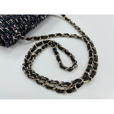 CHANEL Tweed Mini Matelassé Shoulder Bag tweed multicolor WS33214