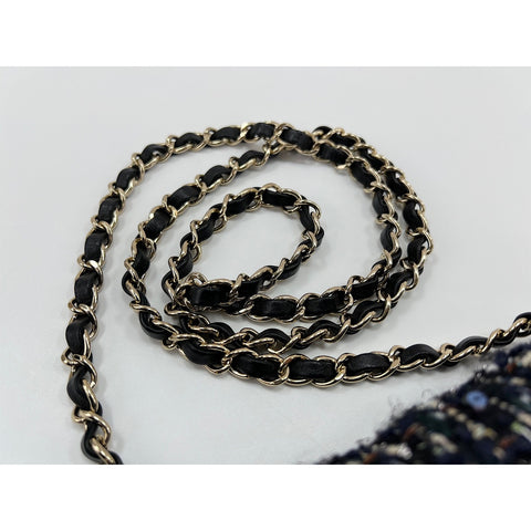 CHANEL Tweed Mini Matelassé Shoulder Bag tweed multicolor WS33214