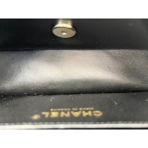 CHANEL Mini matrasse Shoulder Bag tweed black WS33216