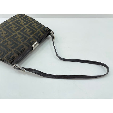 FENDI Shoulder Bag canvas Brown WS33218