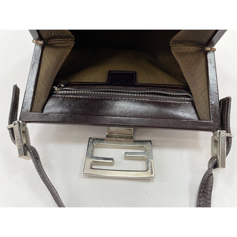 FENDI Shoulder Bag canvas Brown WS33218
