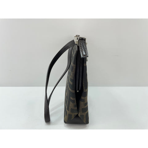 FENDI Shoulder Bag canvas Brown WS33218