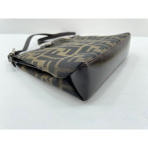 FENDI Shoulder Bag canvas Brown WS33218