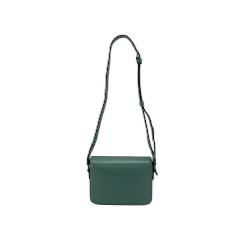 CELINE teen Shoulder Bag leather green WS33219
