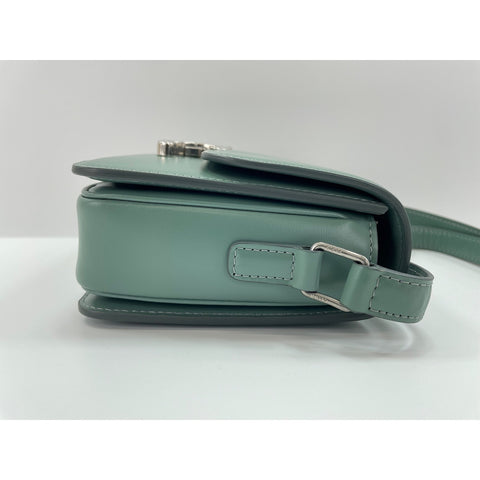 CELINE teen Shoulder Bag leather green WS33219