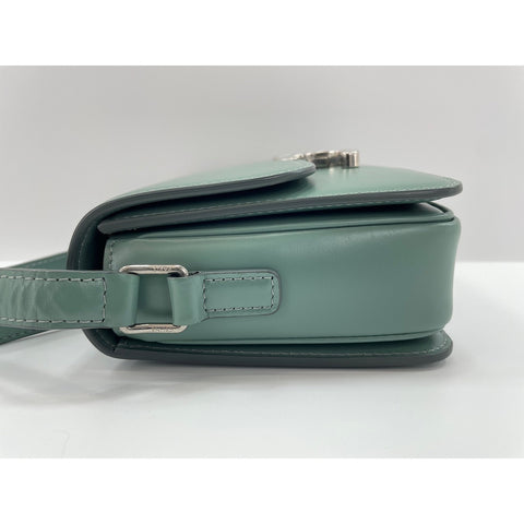 CELINE teen Shoulder Bag leather green WS33219