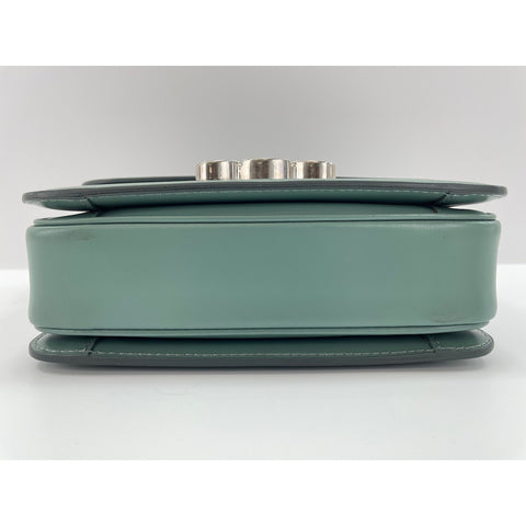 CELINE teen Shoulder Bag leather green WS33219
