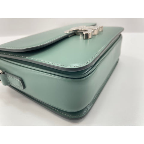 CELINE teen Shoulder Bag leather green WS33219