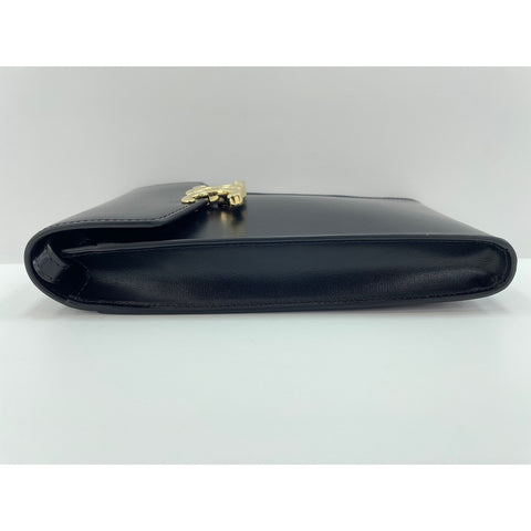 CELINE Shoulder Bag leather black WS33221