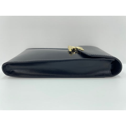 CELINE Shoulder Bag leather black WS33221