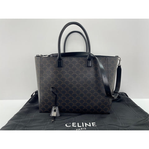 CELINE Tote Bag PVC black WS33223