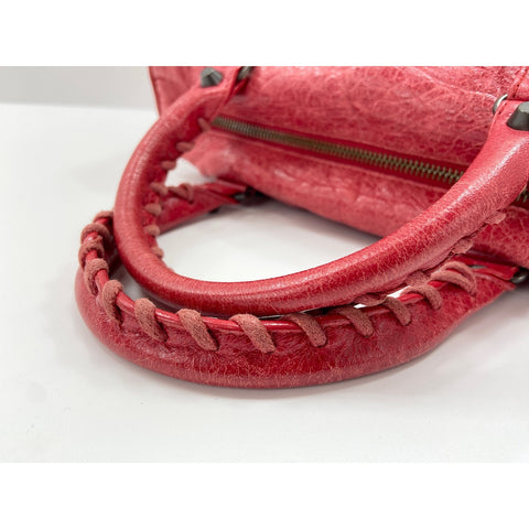 BALENCIAGA The city Shoulder Bag leather Red WS33224