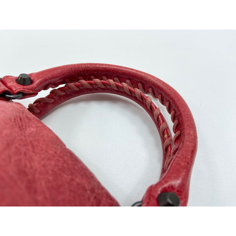 BALENCIAGA The city Shoulder Bag leather Red WS33224