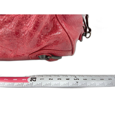 BALENCIAGA The city Shoulder Bag leather Red WS33224