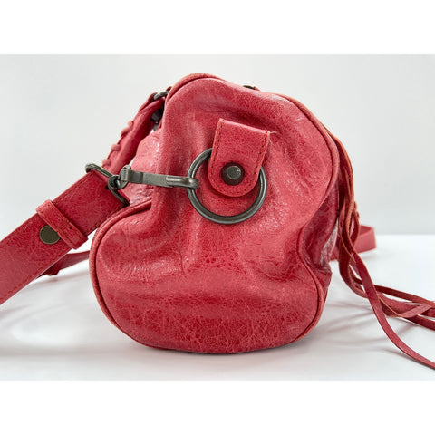 BALENCIAGA The city Shoulder Bag leather Red WS33224
