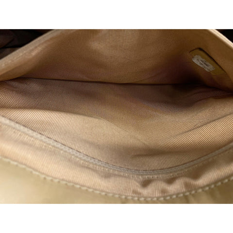 CHANEL Tote Bag lambskin beige WS33225