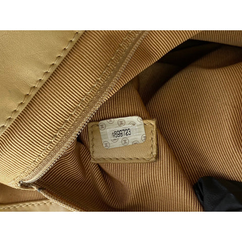 CHANEL Tote Bag lambskin beige WS33225