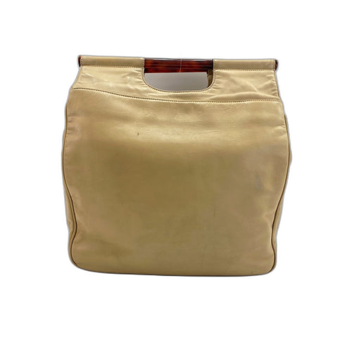 CHANEL Tote Bag lambskin beige WS33225