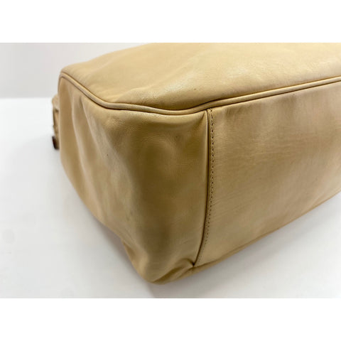 CHANEL Tote Bag lambskin beige WS33225