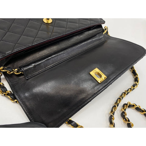 CHANEL Matrasse Shoulder Bag lambskin black WS33227