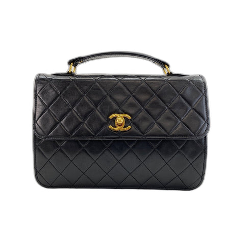 CHANEL Matrasse Shoulder Bag lambskin black WS33227
